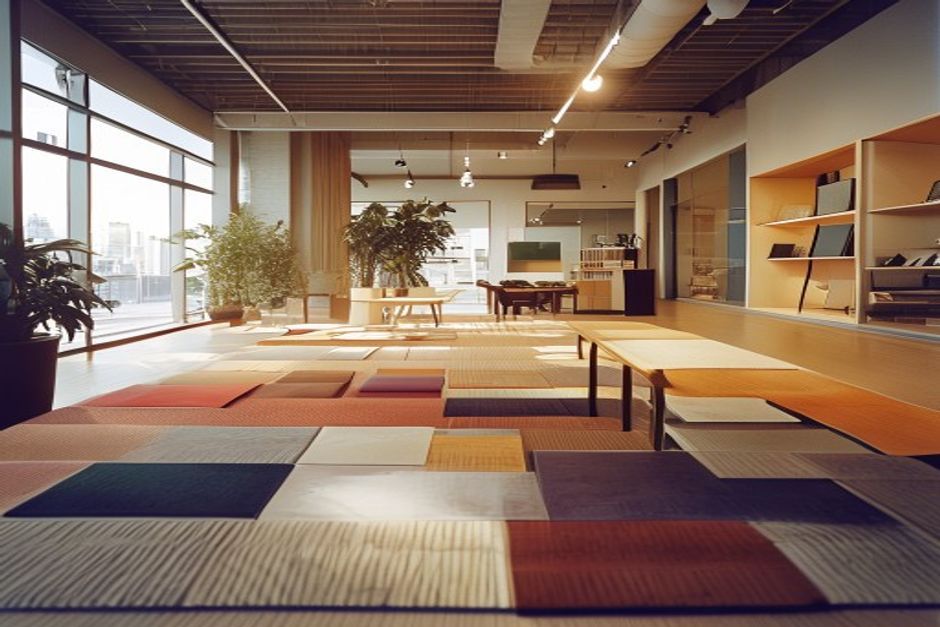 Carpet Country consultation in the showroom