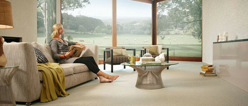 Newly carpeted living room by Carpet Country
