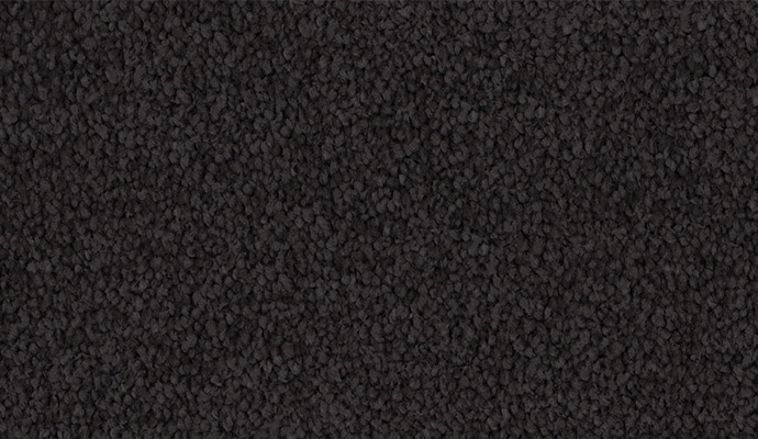 Plush polyester carpet in rich colour