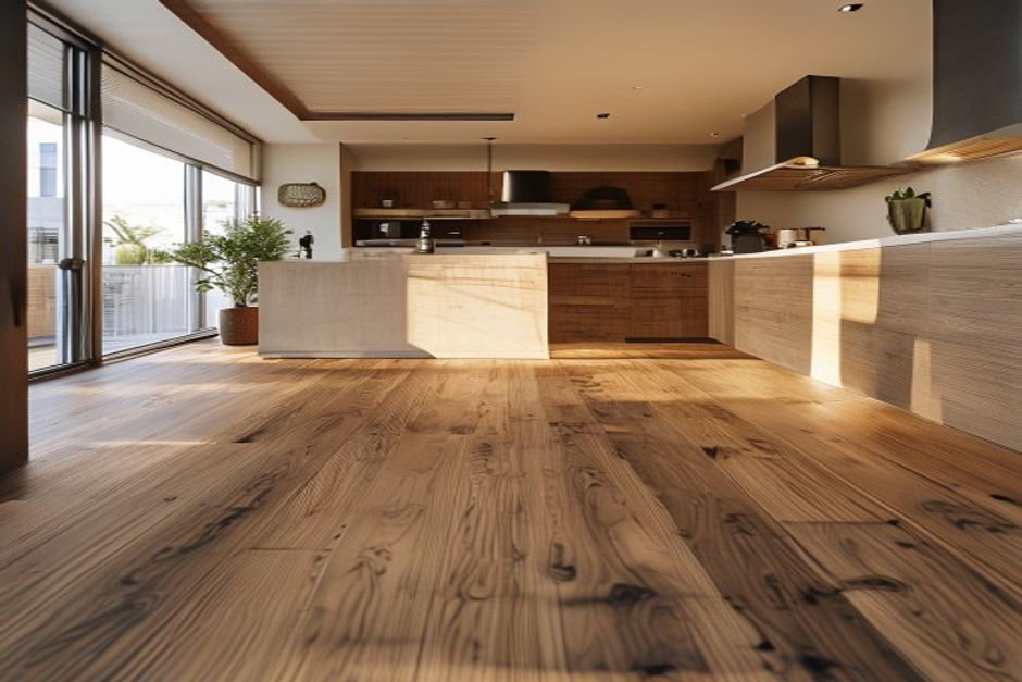 Engineered timber flooring in modern Auckland home